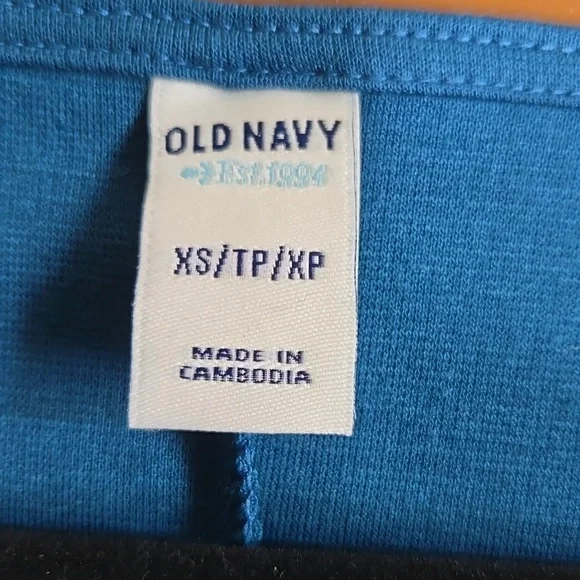 Old Navy-Blue pullover fitted dress with 3/4 sleeves Sz XS NWT - Picture 3 of 9